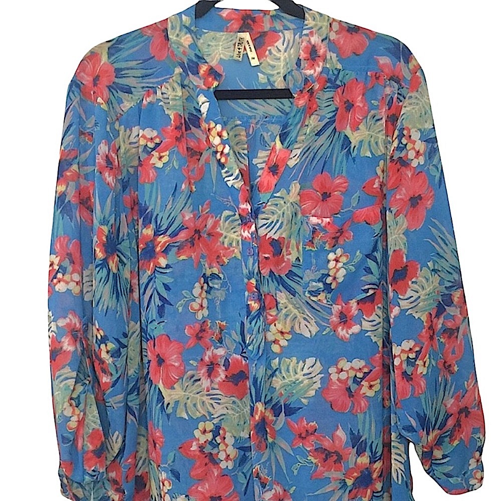 🥏Blue Blouse - Picture 2 of 8